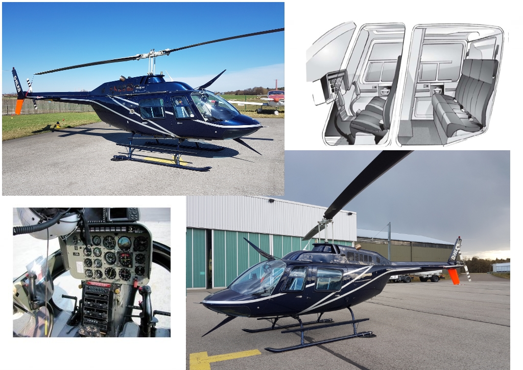 Bell 206B III JetRanger mit Kennzeichen D-HLKB