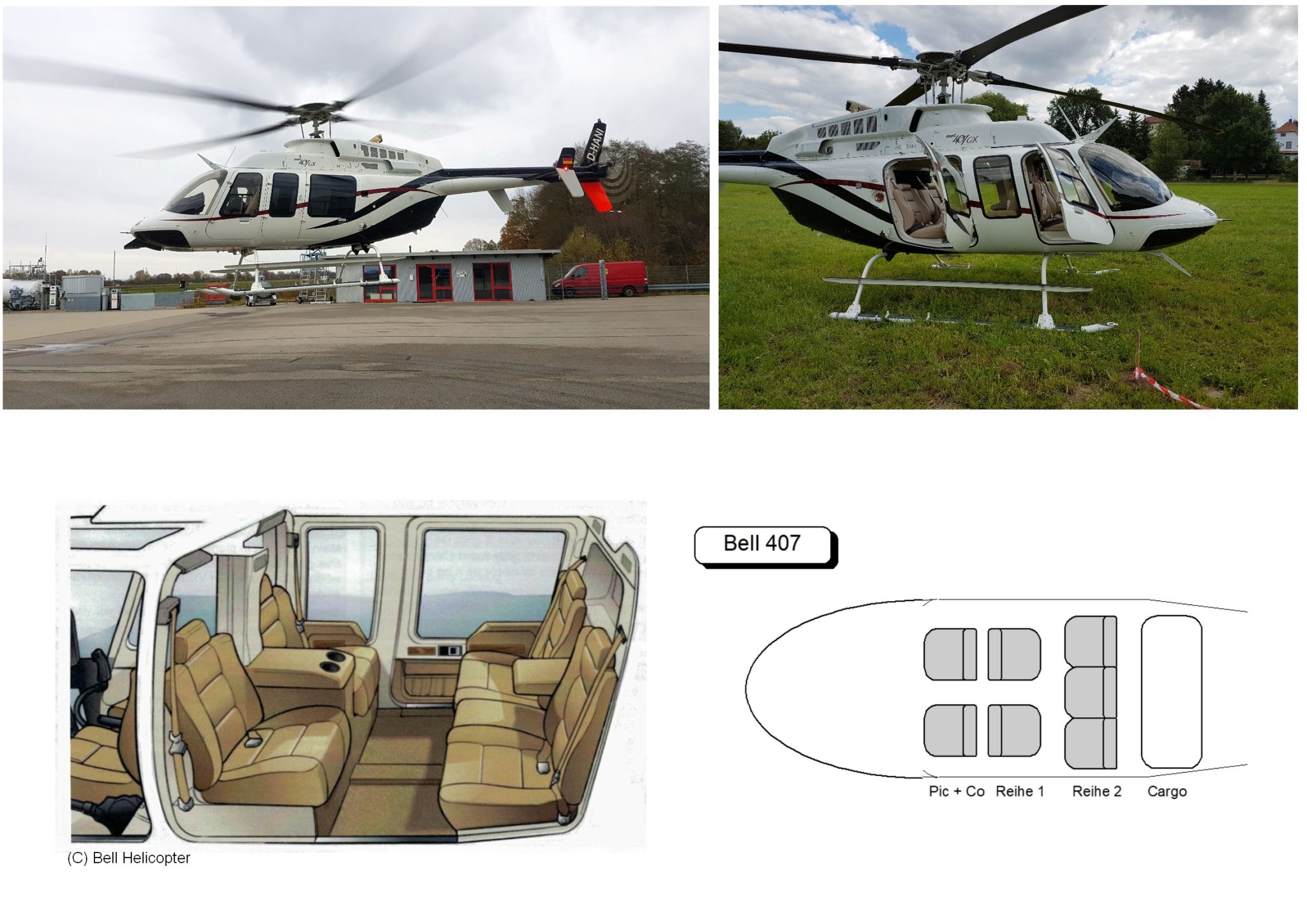 Bell 407GX mit Kennzeichen D-HANI